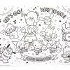 Sanrio Original Characters Hello Kitty & Friends Coloring Pages Roll