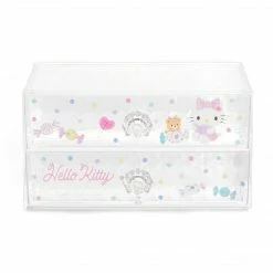 Japan Original Hello Kitty 2-Drawer Desk Organizer