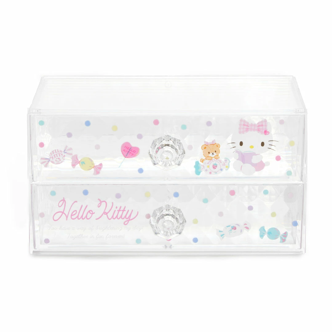 Hot Sale ✔️ Japan Original Hello Kitty 2-Drawer Desk Organizer ❤️ 3 Japan Original Hello Kitty 2-Drawer Desk Organizer