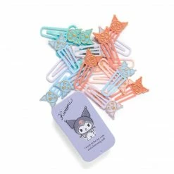 Japan Original Kuromi Paperclips With Storage Tin (Smokey Colors Series) Characters