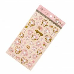 Sanrio Original My Melody Gold Accent Sticker Sheet New