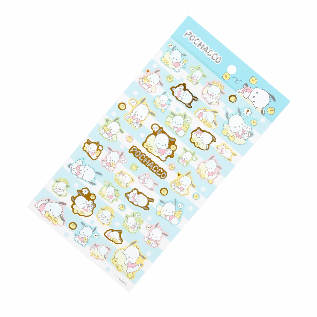 Promo β¨ Sanrio Original New Pochacco Gold Accent Decorative Sticker π 3 Sanrio Original New Pochacco Gold Accent Decorative Sticker