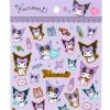 Sanrio Original New Kuromi Gold Accent Sticker Sheet