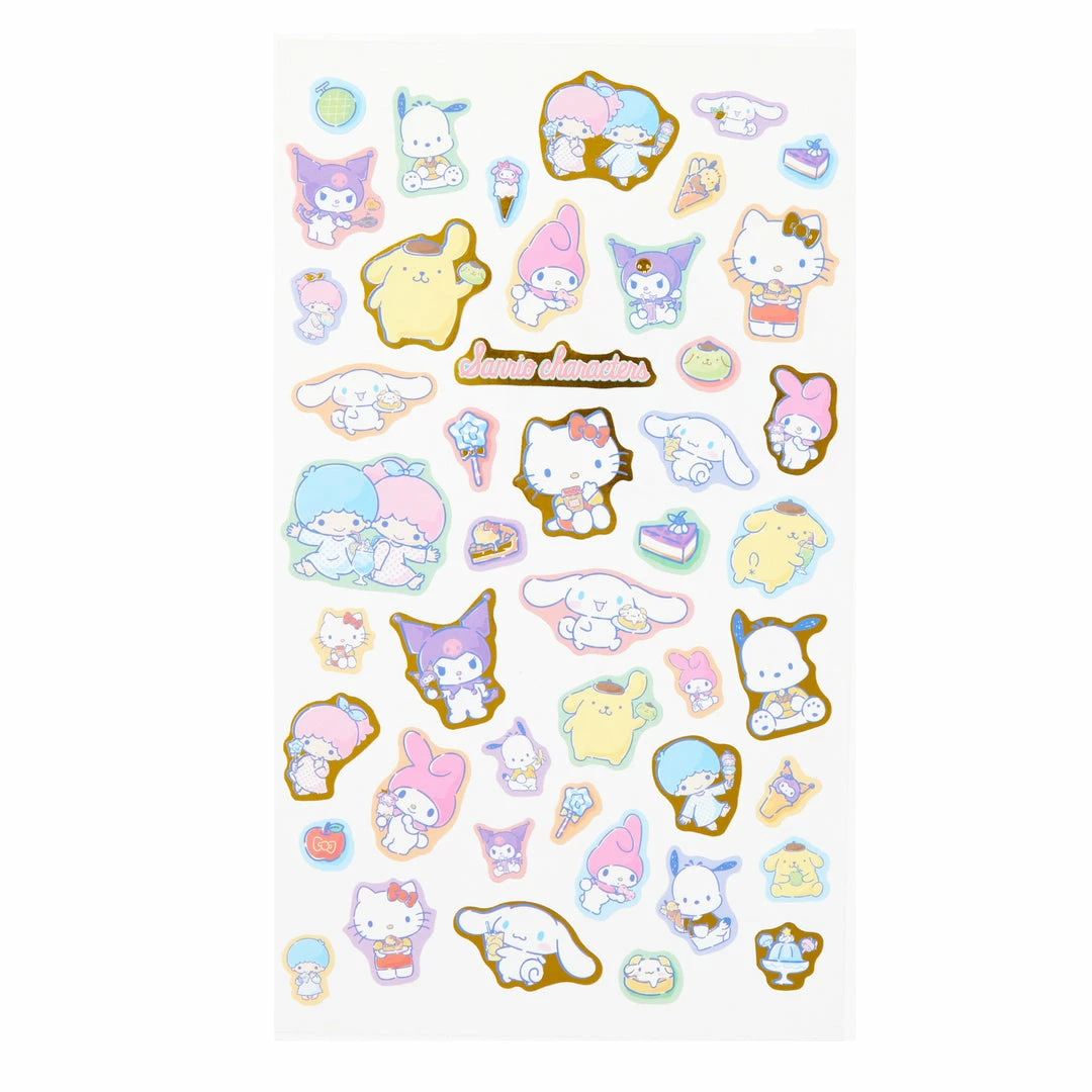Best Pirce βοΈ Sanrio Original Sanrio Characters Gold Accent Sticker Sheet New π€© 4 Sanrio Original Sanrio Characters Gold Accent Sticker Sheet New