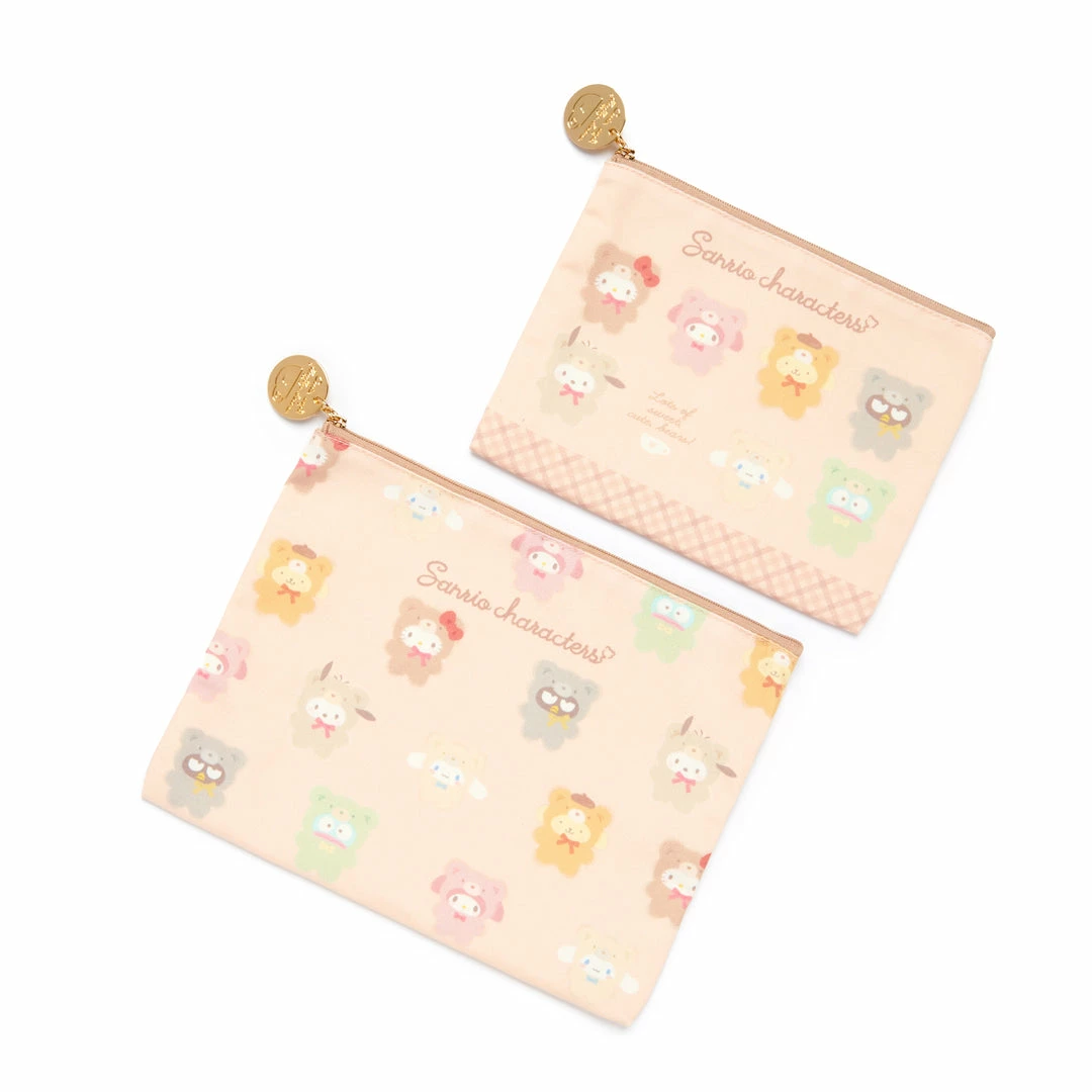 Coupon π Japan Original Sanrio Characters Flat Zipper Pouch Set (Bear Series) New π 3 Japan Original Sanrio Characters Flat Zipper Pouch Set (Bear Series) New