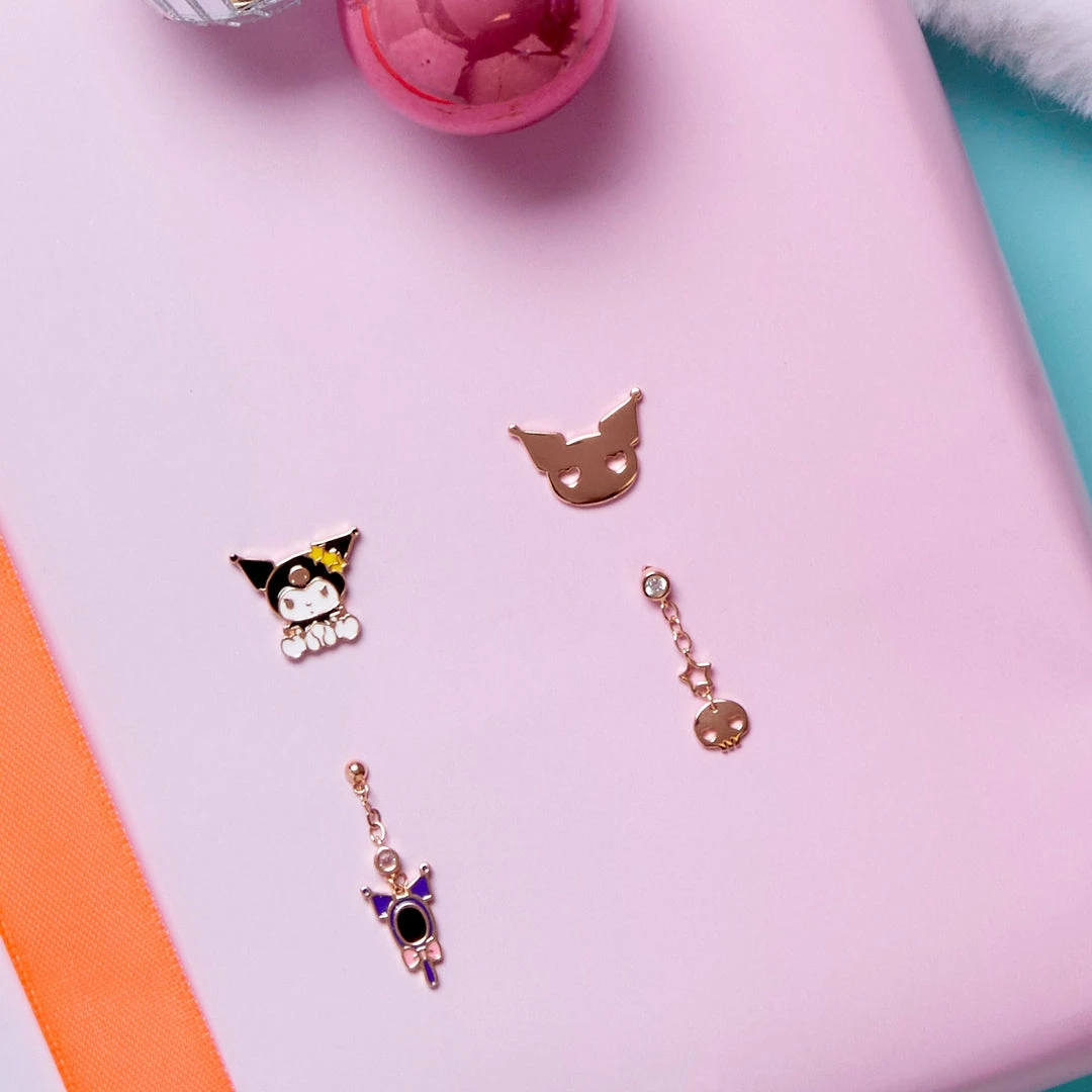 Top 10 π Global License Kuromi Gold Earring Set (Set Of 4) Bags+ π 4 Global License Kuromi Gold Earring Set (Set Of 4) Bags+