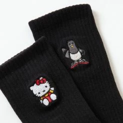 Bags+ Staple X Hello Kitty Embroidered Socks