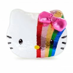 Gund/Spin Master Hello Kitty Rainbow Sequin Throw Pillow New