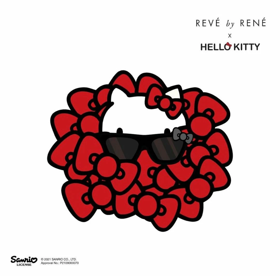 Cheap ✨ REVE (Black Truffle) Hello Kitty X REVÉ By RENÉ Biu Biu 👓 Sunglasses (Bow Red) Characters 😉 8 REVE (Black Truffle) Hello Kitty X REVÉ By RENÉ Biu Biu Sunglasses (Bow Red) Characters