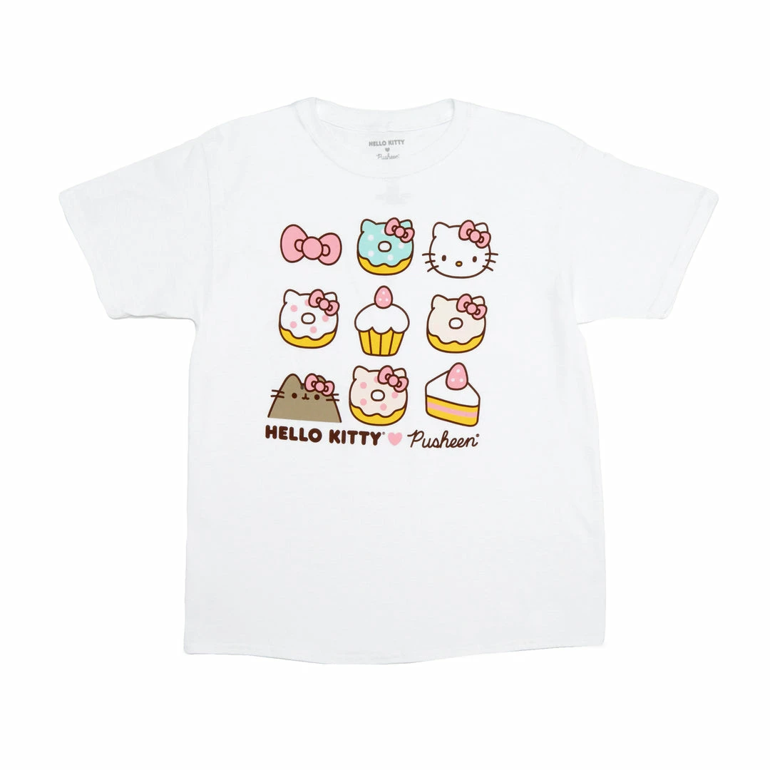 Best deal π€© Hybrid Apparel Characters Hello Kitty X Pusheen Sweet Snacks Tee 𧨠3 Hybrid Apparel Characters Hello Kitty X Pusheen Sweet Snacks Tee