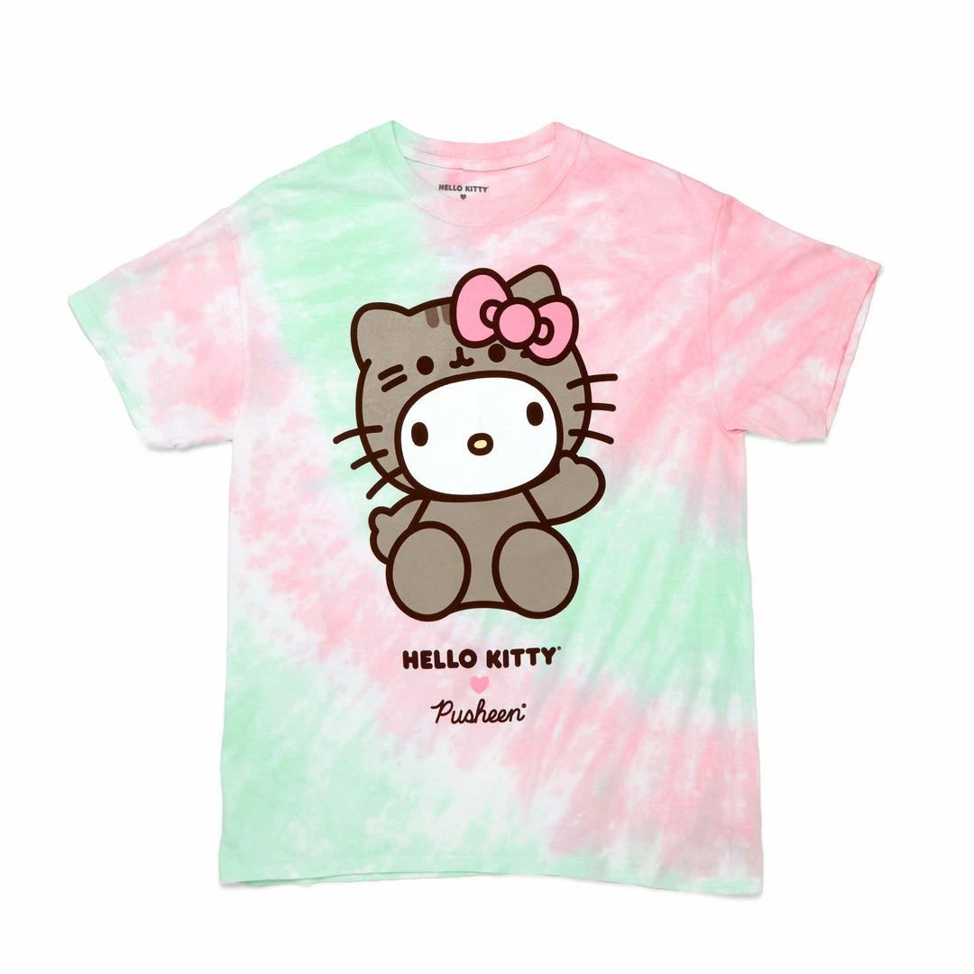 Deals π Hybrid Apparel Characters Hello Kitty X Pusheen Tie Dye T-shirt π 3 Hybrid Apparel Characters Hello Kitty X Pusheen Tie Dye T-shirt