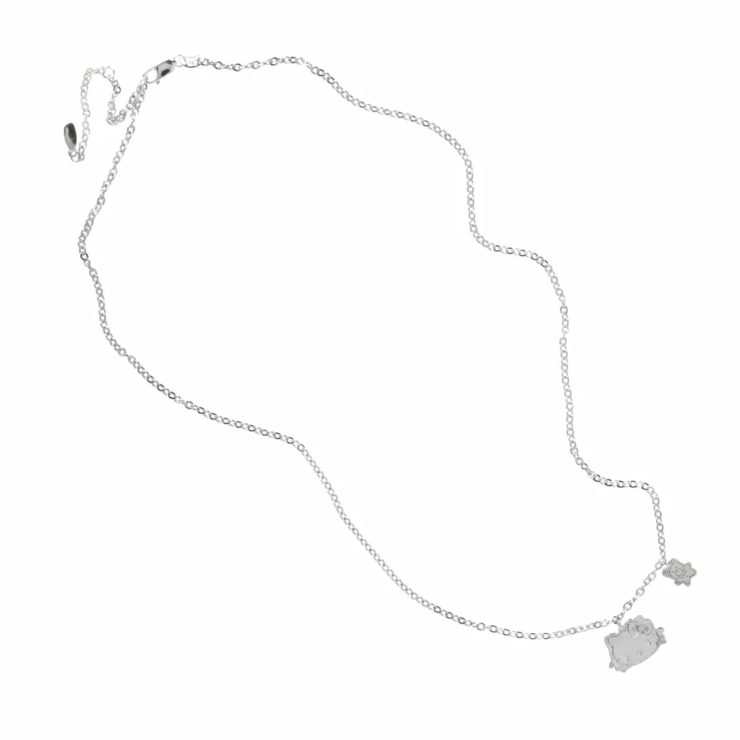 Deals π₯ Global License Hello Kitty Silver Embossed Charm Necklace β¨ 5 Global License Hello Kitty Silver Embossed Charm Necklace