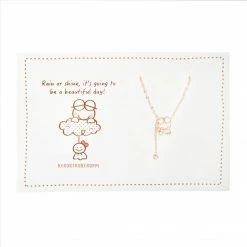 Global License Bags+ Keroppi Gold Outline Necklace