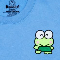 RIPPLE JUNCTION Keroppi Sanrio Original Embroidered Crewneck