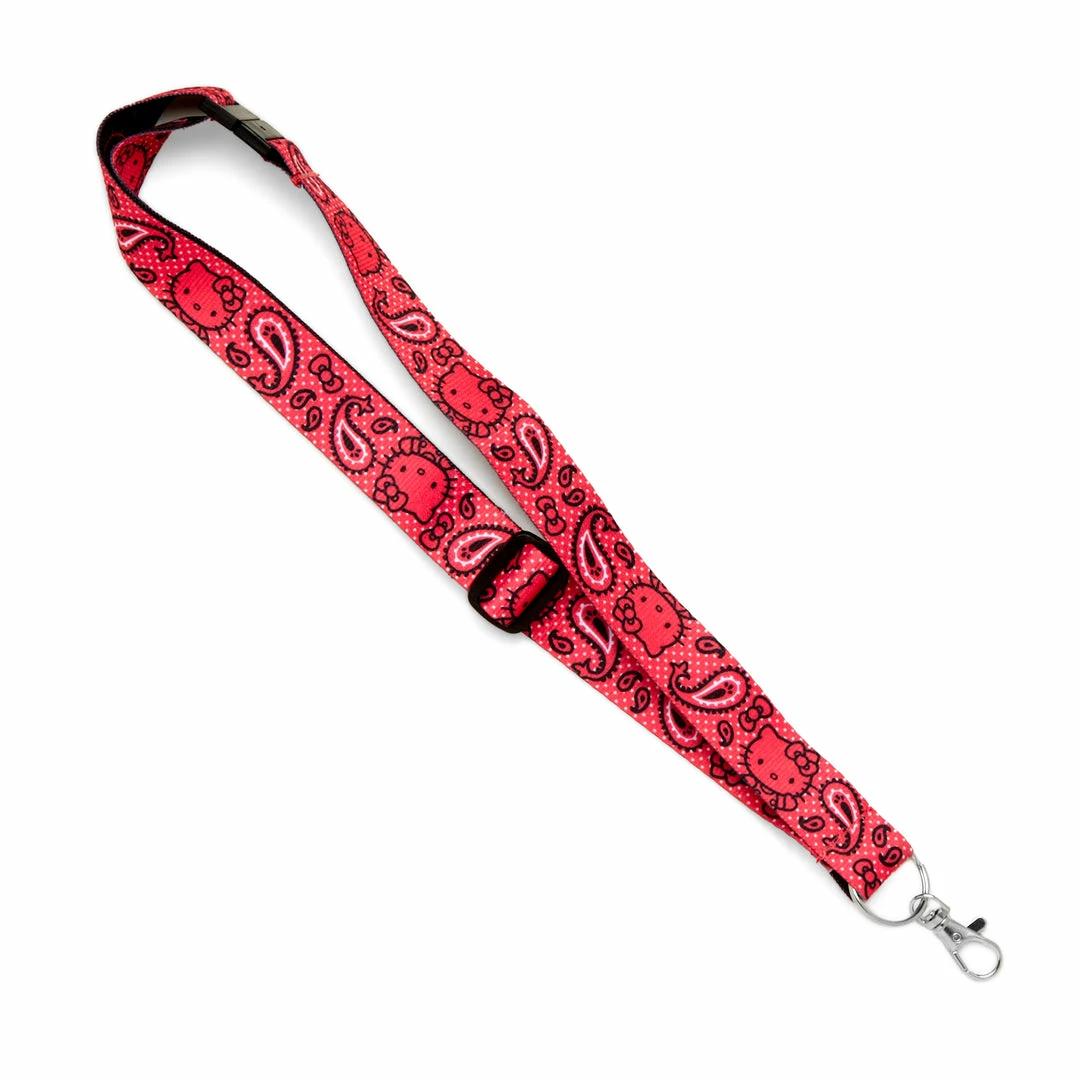 Coupon ⌛ HUNET USA Characters Hello Kitty Paisley Lanyard ⌛ 3 HUNET USA Characters Hello Kitty Paisley Lanyard
