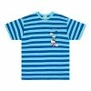 Apparel Hypland X Hello Kitty Balloons Striped Tshirt Blue