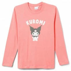 Sanrio Sales Shop 19 GLOBAL LIC Kuromi Graphic Print Jersey Shirt Pink