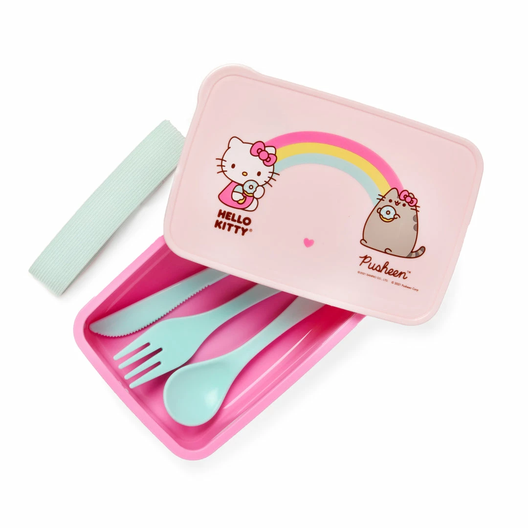 Buy ✨ Blueprint Collections Characters Hello Kitty X Pusheen Lunchbox Set 🔔 4 Blueprint Collections Characters Hello Kitty X Pusheen Lunchbox Set