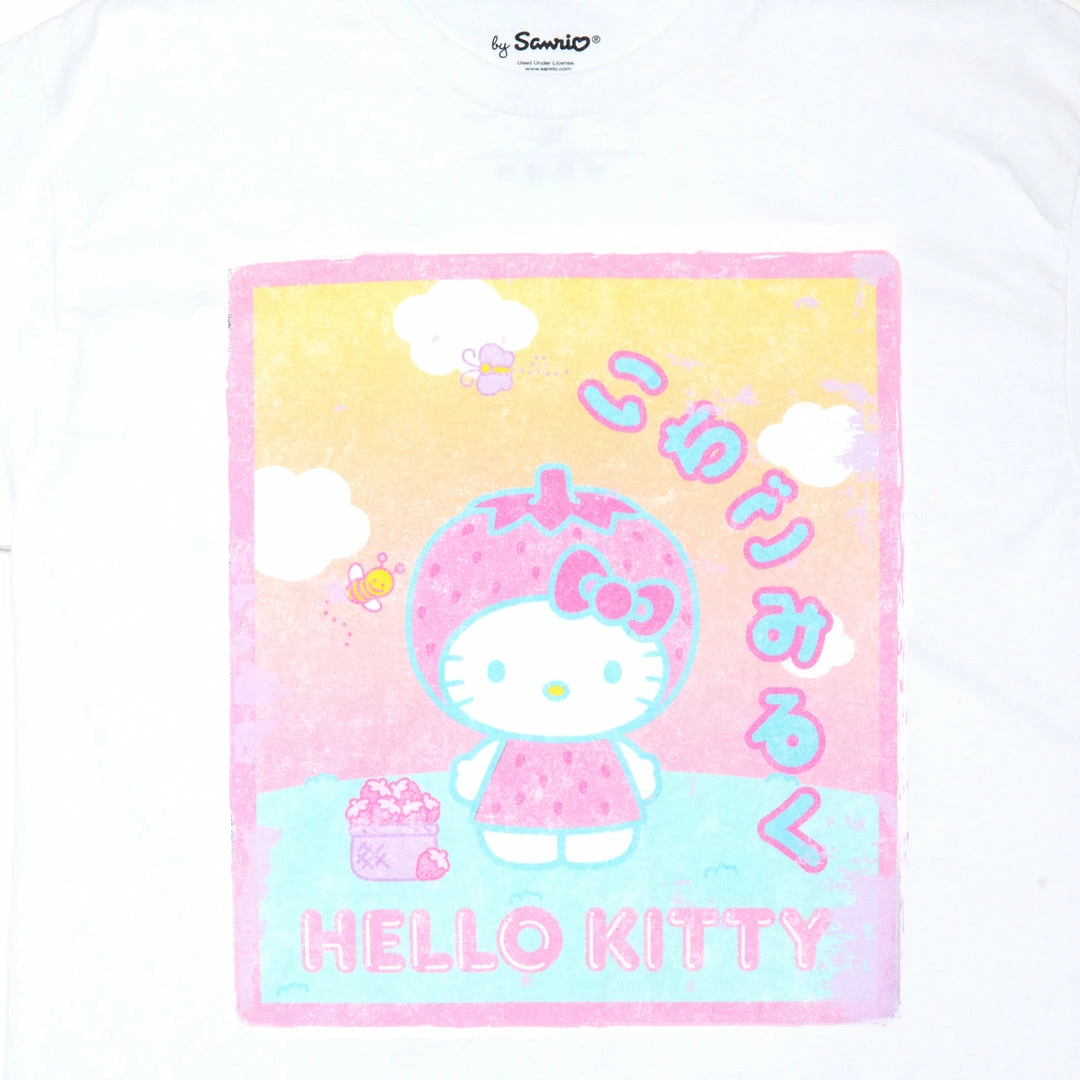 Outlet π Printful Hello Kitty Strawberry Milk Tee Characters π 4 Printful Hello Kitty Strawberry Milk Tee Characters