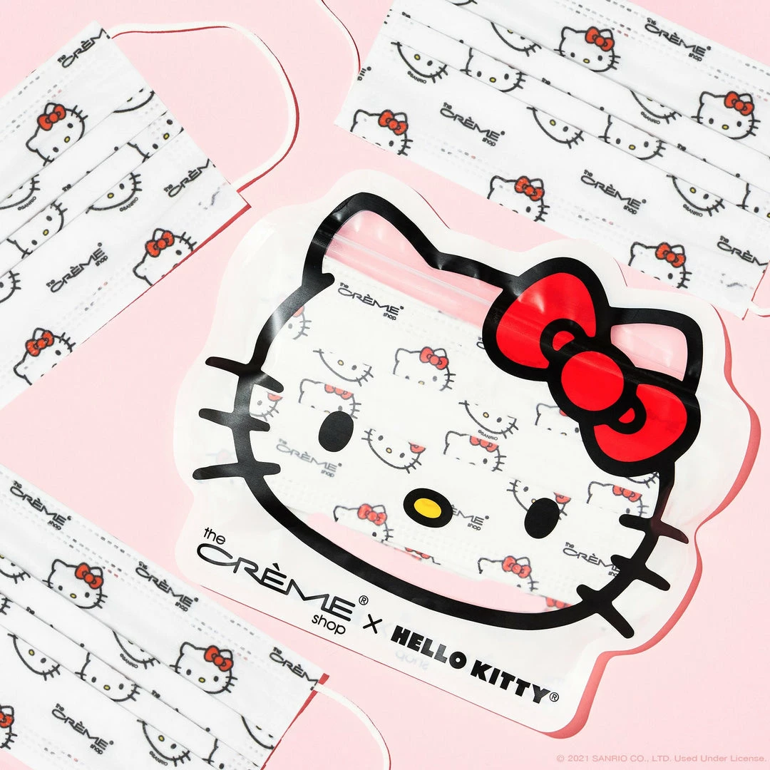 Best reviews of 🤩 Hello Kitty X The Crème Shop 3-Ply Disposable Face Mask (Classic White, Pack Of 14) Characters 🛒 4 Hello Kitty X The Crème Shop 3-Ply Disposable Face Mask (Classic White, Pack Of 14) Characters