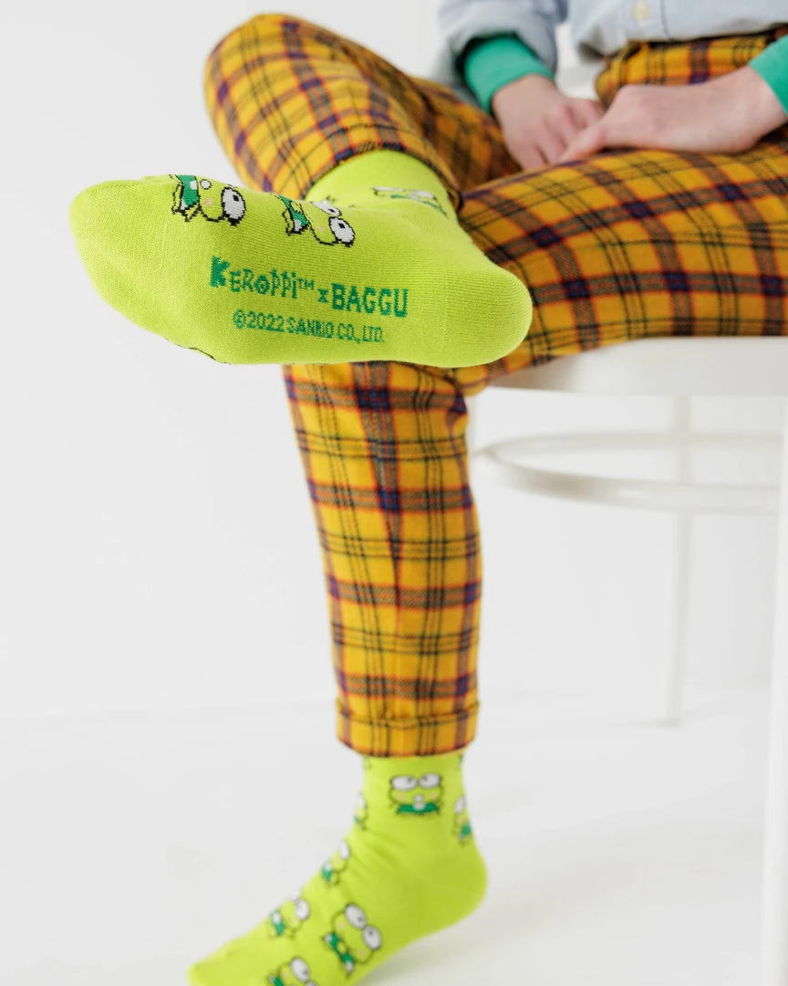 Budget π Baggu Corporation Keroppi X Baggu Crew Sock π 6 Baggu Corporation Keroppi X Baggu Crew Sock