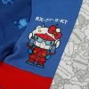 BIOWORLD Hello Kitty X Gundam Colorblock Hoodie
