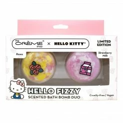 Characters Hello Kitty X The Crème Shop Bath Bomb Duo (Rose & Strawberry Milk)