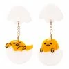 Wholesale ❤️ Gudetama Irregular Choice Egg-stra Earrings 🎁 1 Gudetama Irregular Choice Egg-stra Earrings