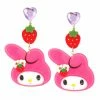 Hot Sale β Characters My Melody Irregular Choice Picnic Earrings π 2 Characters My Melody Irregular Choice Picnic Earrings