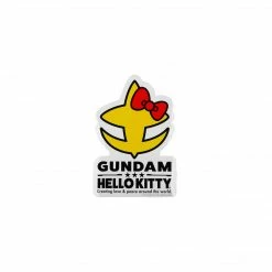 BIOWORLD Hello Kitty X Gundam E.F.S.F. Logo Sticker Characters