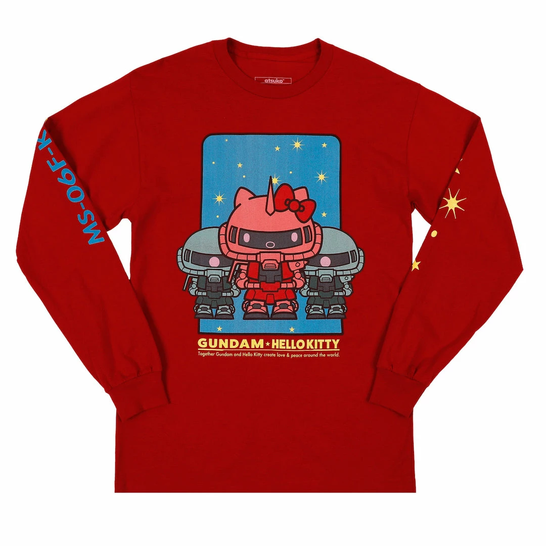 Promo π BIOWORLD Characters Hello Kitty X Gundam Zeon Longsleeve βοΈ 3 BIOWORLD Characters Hello Kitty X Gundam Zeon Longsleeve