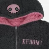 BIOWORLD Kuromi & My Melody X Dumbgood Reversible Sherpa Zip Hoodie