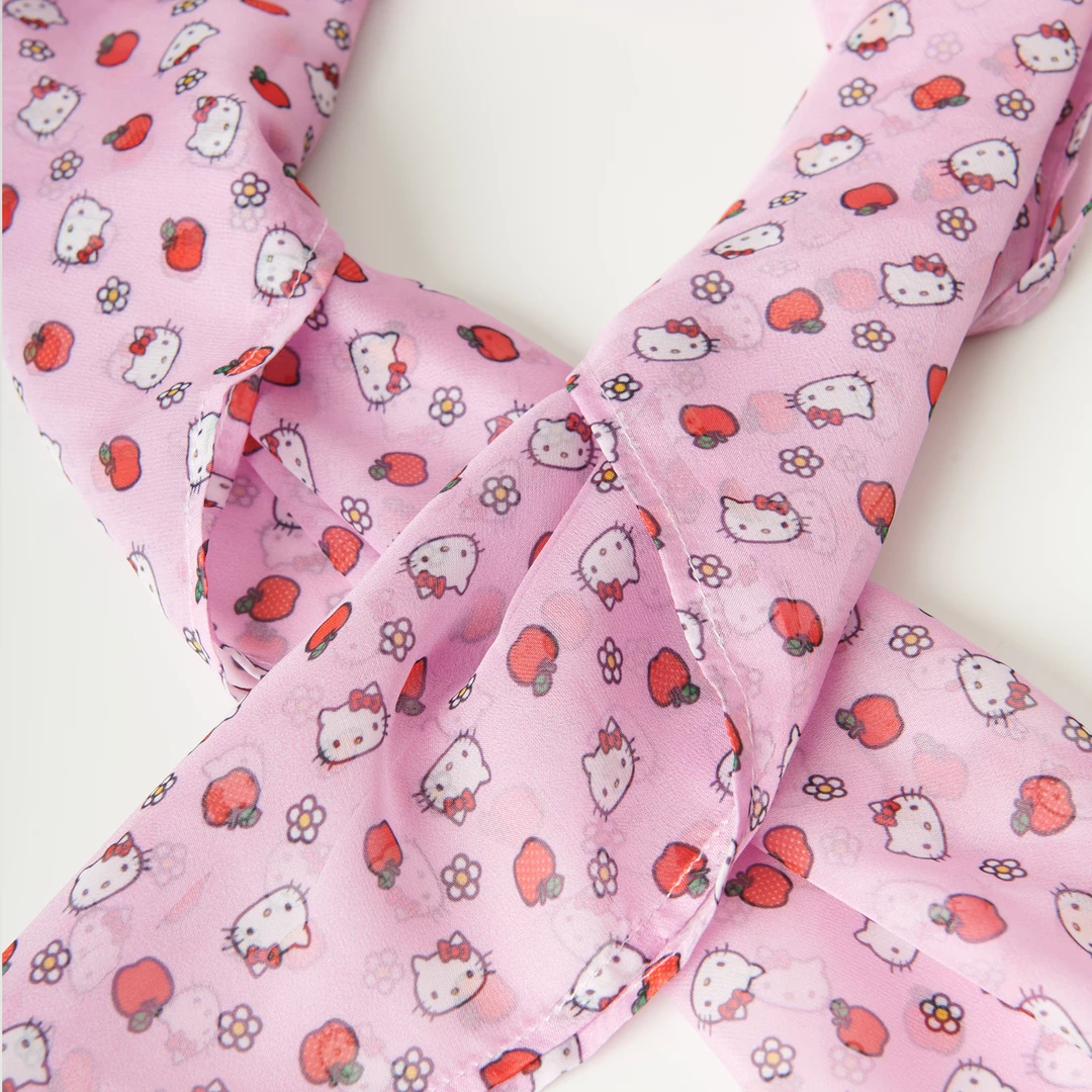 Wholesale ❤️ Hello Kitty X Unique Vintage Apple Scarf ⌛ 4 Hello Kitty X Unique Vintage Apple Scarf