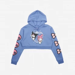 BIOWORLD Characters My Melody & Kuromi X Dumbgood Crop Hoodie