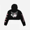 BIOWORLD Kuromi X Dumbgood Cherries Crop Hoodie