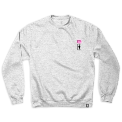 Girl Skateboards Hello Kitty X GIRL Tokyo Speed #1 Sweatshirt (Silver Ash) Characters