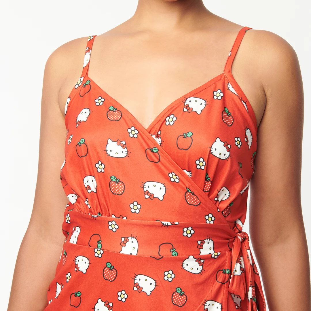Best reviews of π Hello Kitty X Unique Vintage Apple Wrap-Front Romper β€οΈ 5 Hello Kitty X Unique Vintage Apple Wrap-Front Romper