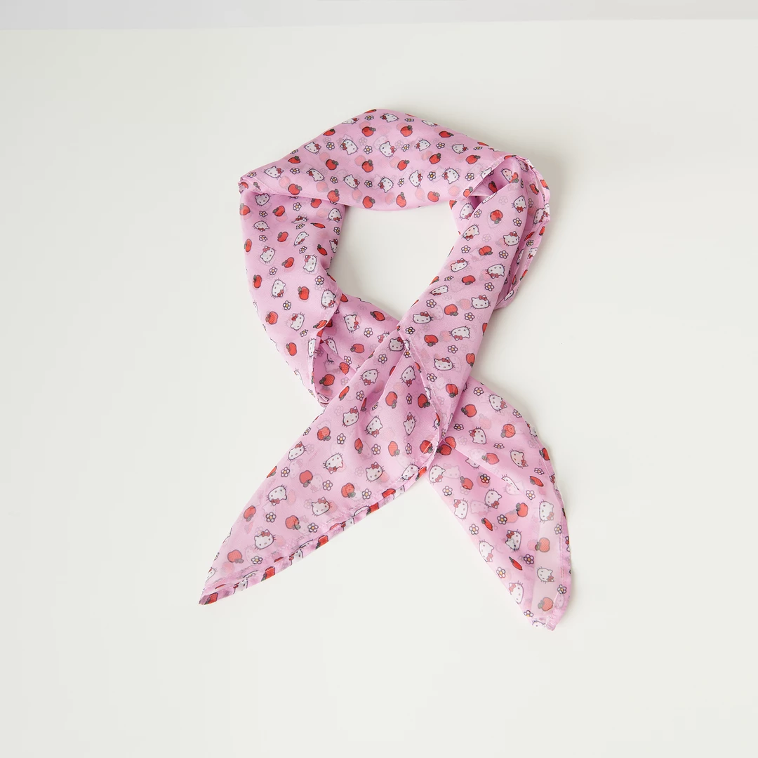 Wholesale ❤️ Hello Kitty X Unique Vintage Apple Scarf ⌛ 3 Hello Kitty X Unique Vintage Apple Scarf
