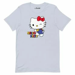Printful Hello Kitty Primary Logo T-Shirt Light Blue