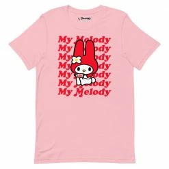 Printful My Melody Red Logo T-Shirt Pink
